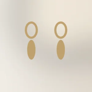 Halo Sculptural Earrings — alternate view