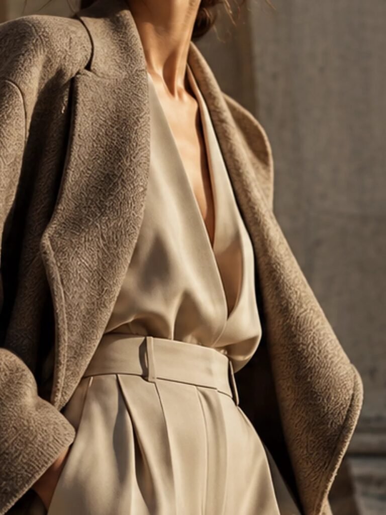 Silk Column Shirt