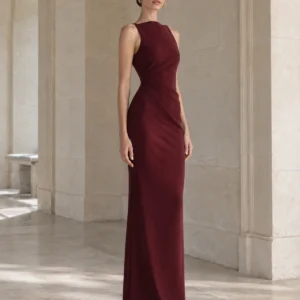 Obsidian Halo Column Dress — alternate view