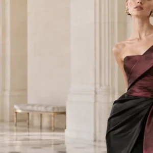 Liquid Oxblood Silk Scarf — alternate view